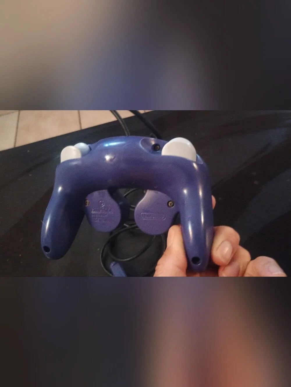 Nintendo GameCube Indigo Wired Controller - Indigo with Teal & Yellow Buttons